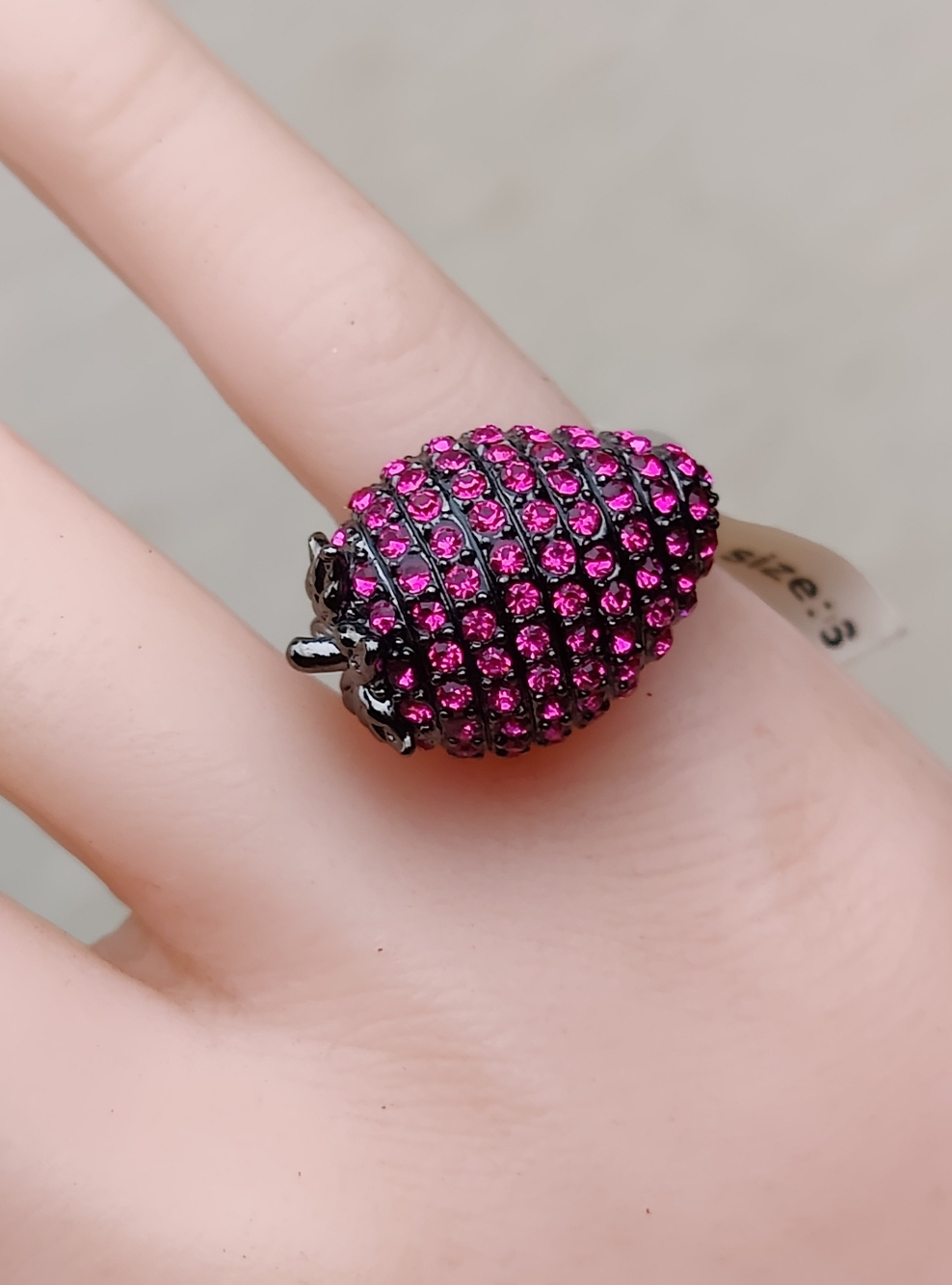 🍓 Vintage Park Lane Berry Sweet Strawberry Ring